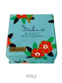 Art Deco 1940's Icilma Bouquet Face Powder Box Unused and Full