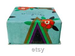 Art Deco 1940's Icilma Bouquet Face Powder Box Unused and Full