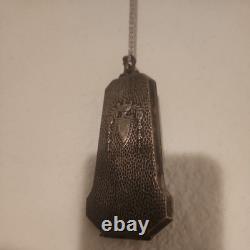 Art Deco Compact Wristlet Coin Flower Basket Dance Purse Mirrored Powder Box