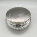 Art Deco Cut Glass Powder Bowl with Sterling Silver Lid, Adie Brothers, Birmingham, 1937