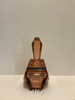 Art Deco Cut Glass Powder Box by Karl Palda