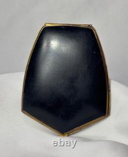 Art Deco Elgin American Compact Greek Key Design Mirrored Powder Box