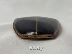 Art Deco Elgin American Compact Greek Key Design Mirrored Powder Box