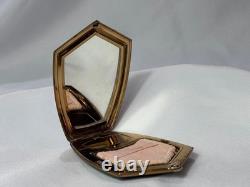 Art Deco Elgin American Compact Greek Key Design Mirrored Powder Box