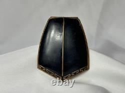 Art Deco Elgin American Compact Greek Key Design Mirrored Powder Box