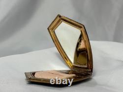 Art Deco Elgin American Compact Greek Key Design Mirrored Powder Box