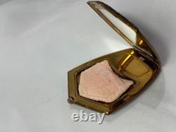 Art Deco Elgin American Compact Greek Key Design Mirrored Powder Box