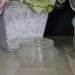 Art Deco Glass Vanity Jar with Horizontal Ribs, Vintage Ribbed Dresser Jar and Lid, 1930s Clear Depression Glass Dresser Box, Glam Powder Box