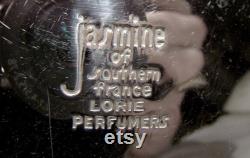 Art Deco Lorie Jasmine Chrome Powder Receptacle 1920s 1930s
