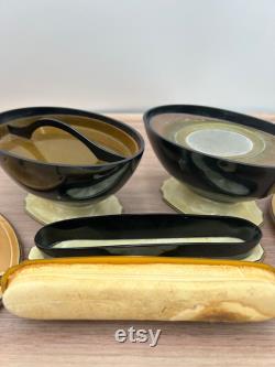 Art Deco Pryalin Sheraton 3 Piece Vanity Set Powder, Trinket Box and Nail Buffer