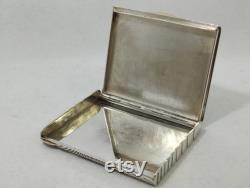 Art Deco Silver 925 Hinged Lid Box Case