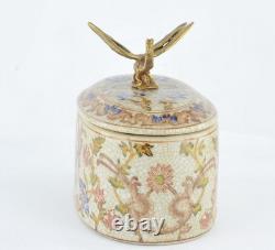 Art Deco Style Box Jewelry Figurine Powder Box Dragonfly Wildlife Art Nouveau St