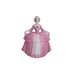 Art Deco porcelain pink crinoline Lady powder jar trinket box