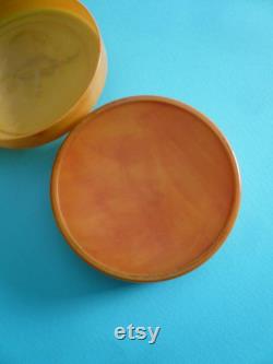 Art deco celluloid powder box