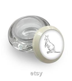 Australia Themed Clear Round Pill Box Stash Box Proceeds Donated Made In The US