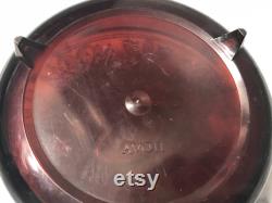 Avon Powder Box Vintage 1970's Tortoise Shell with Pink Cameo