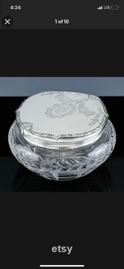 Beautiful 1920s Kerr Gorham Sterling Silver Powder Jar
