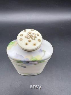Beautiful Antique Vanity Powder Shaker Nippon Hand Painted