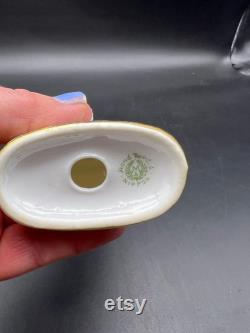 Beautiful Antique Vanity Powder Shaker Nippon Hand Painted