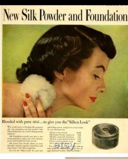 Beautiful Helena Rubinstein Vintage 1950 Lucite Glamorous Silken Face Powder Box Mid Century RARE Makeup Cosmetic Collector Vanity MCM