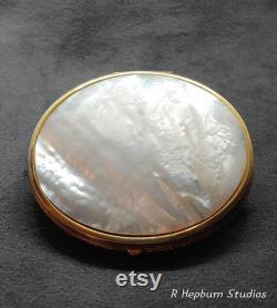 Beautiful Mother of Pearl 1940s Bliss Brothers Compact