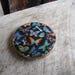 Beautiful Multi-Colored Butterfly Pattern Stratton Loose Powder Compact