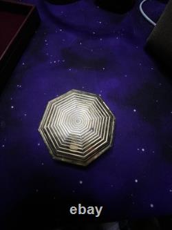 Besame Limited Edition Signature Powder Compact Gold with Original Box