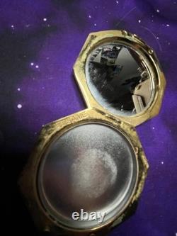 Besame Limited Edition Signature Powder Compact Gold with Original Box
