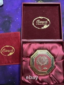Besame Limited Edition Signature Powder Compact Gold with Original Box