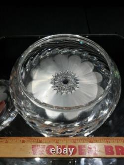 Big 8 Trinket Collar Vanity Jar Box American Brilliant Period Cut Glass Crystal