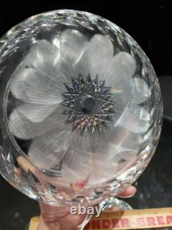 Big 8 Trinket Collar Vanity Jar Box American Brilliant Period Cut Glass Crystal