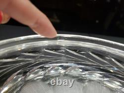 Big 8 Trinket Collar Vanity Jar Box American Brilliant Period Cut Glass Crystal