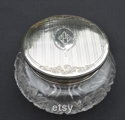 Birks Sterling Crystal Vanity Jar