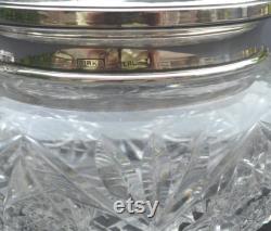 Birks Sterling Crystal Vanity Jar