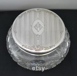 Birks Sterling Crystal Vanity Jar