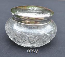 Birks Sterling Crystal Vanity Jar