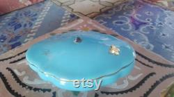 Blue Soap Box, French Porcelain Soap Box, Bar of Soap Box, colors of nature in spring, easter, st patrick's day