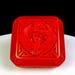 Chinese Cinnabar Red Lacquer Carved Heron Phoenix Bird Floral 3 5 8 Trinket Box