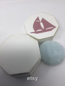 Circa 1930 s Ladies Dusting Powder in Art Deco Box