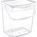 Clear Plastic Storage Container with Lid Multi-Use Kitchen and Laundry Organizer Dishwasher Tablet Holder- Soap Powder Box