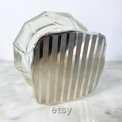 Clear Vanity Jar with Lid.