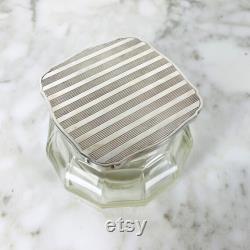 Clear Vanity Jar with Lid.