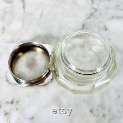 Clear Vanity Jar with Lid.