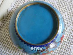 Cloisonné Powder Box Fabulous Chinese Enamel Covered Jar