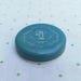 Collectible Powder Box Myrurgia Maderas de Oriente Vintage Powder Compact Discontinued Pale Blue with Arabesque Design