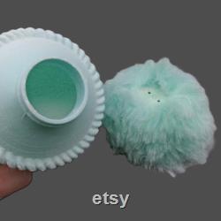 Coty Muguet des Bois Powder Pouf Puff withOriginal Box and Powder, Vintage Vanity