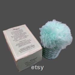 Coty Muguet des Bois Powder Pouf Puff withOriginal Box and Powder, Vintage Vanity