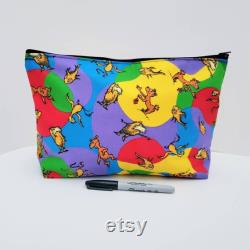 DR.SEUSS, Toiletry Bag with Matching Pouch, College Essentials, Reusable and Washable Novelty Print Bags, Seussical Universe Print