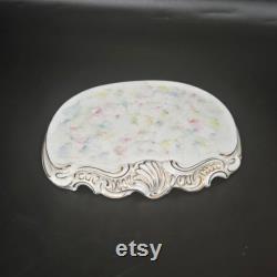 Dresden Porcelain Victorian Dresser Tray Hand Painted Fine German Porcelain