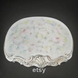 Dresden Porcelain Victorian Dresser Tray Hand Painted Fine German Porcelain